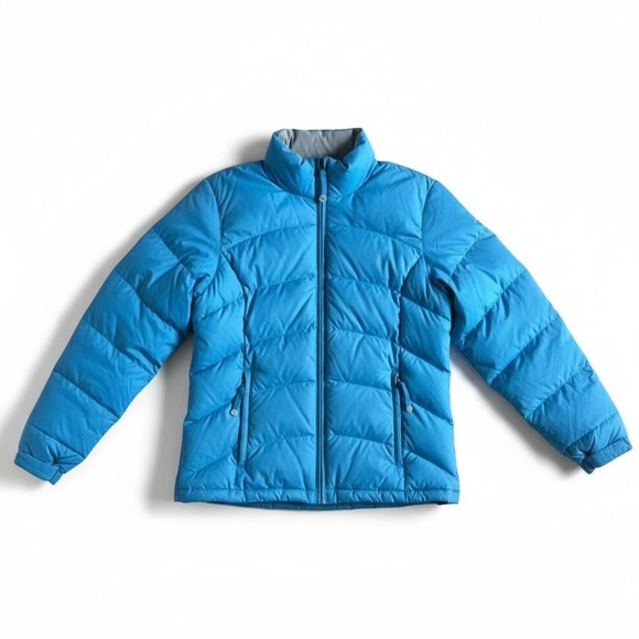 L.L. Bean Jackets & Blazers - LL Bean Goose Down Puffer Jacket Insulated Warm Winter Coat Outdoor Blue Small